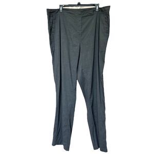 Eileen Fisher Linen Blend Pants Women’s 18w Wide Leg High Rise Grey